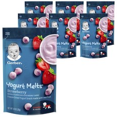 거버 멜츠 어린이 요거트볼 28g, 딸기(Strawberry), 7개