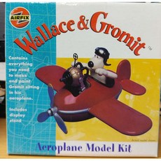 BB51101 에어픽스 월레스 앤 그로밋-비행기를 탄 그로밋-월레스 미포함 프라모델, 1개