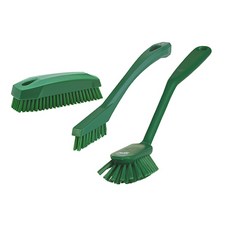 [바이칸] 욕실청소 3종세트(브러쉬) A타입, 녹색, 1세트