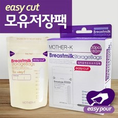 마더케이 일회용 이지컷 변온 모유저장팩 30매, 1개