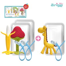 앙쥬 치발기 2종세트 + 기린치발기세트 치아발육기, 2종세트(바나나+딸기) + 기린치발기세트, 1개