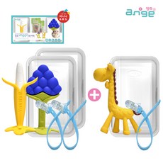앙쥬 치발기 2종세트 + 기린치발기세트 치아발육기, 2종세트(바나나+포도) + 기린치발기세트, 1개