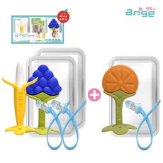 앙쥬 치발기 2종세트 + 오렌지치발기세트 치아발육기, 2종세트(바나나+포도) + 오렌지치발기세트, 1개