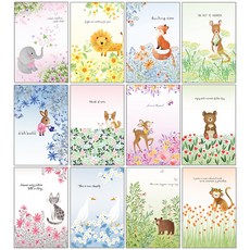 마음담아 골라사는 60장세트 귀여운 감성 엽서 세트 모음, 02. 동화속동물(봉투포함)