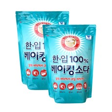 한입 100% 베이킹소다 알파 다목적세제, 1kg, 2개