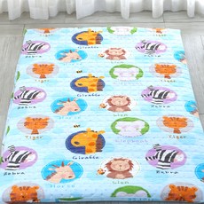 지베딩 순면 버블 요매트세트, 블루