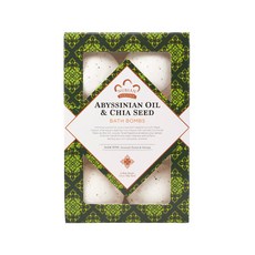 Nubian Heritage 아비시니안 오일 & 치아 씨드 배스 밤 with 아마란스 추출물 & 진생, 45g, 6개입