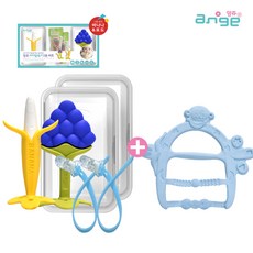 앙쥬 치발기 2종세트 + 팔찌치발기 치아발육기, 2종세트(바나나+포도) +팔찌치발기(원숭이블루), 1개
