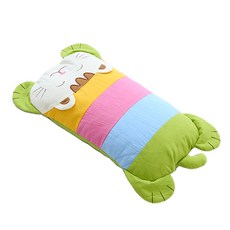 이솔홈 냥이 메밀 베개 커버세트, 냥이 메밀 베개 07_연두(S), 1개