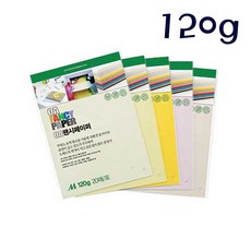 두성 A4 칼라OA팬시페이퍼 120g M, M02 연미색, 20매입