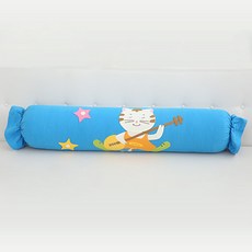 이솔홈 기타치는 냥이 면 100% 롱쿠션 바디필로우 커버 (솜미포함), 기타치는냥이 05_스카이블루(커버만)
