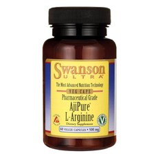 스완슨 울트라 아지퓨어 L-아르기닌 500mg 베지 캡슐, 60정, 1개