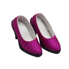 아카라치 구체관절인형 60cm용 신발, 반짝이하이힐-핑크, 1개