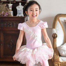 삐까부 아동용 마가렛 원피스형 발레복(여아용 일체형)