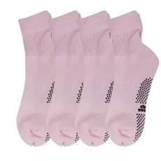 코러스라인 줌바댄스복 방송댄스복 에어로빅복 발목기본양말4PCS, 연핑크