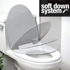 클리어 무소음 변기커버, 클리어무소음변기커버_화이트, 1개