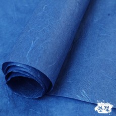 한결한지 전통한지 한지 다양한지, 01.색운용지13.진파란색, 2매