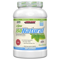 Allmax 아이소내추럴 웨이 프로틴 아이솔레이트, 907g, 언플레이버드(Unflavored), 1개