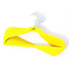 MF매직하우스 논슬립 옷걸이 고리회전형 아동용, 레몬, 10개