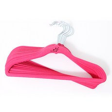 MF매직하우스 논슬립 옷걸이 고리회전형 아동용, 핑크, 10개