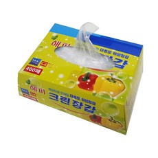 우진크린라이프 해피 크린장갑 400매, 2팩, 1개