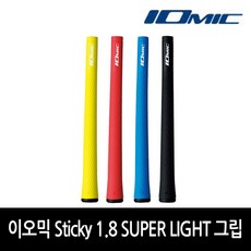 이오믹 Sticky 1.8 SUPER LIGHT 우드/아이언겸용 골프그립, 바디(RED), 그립엔드(BLACK), 1개