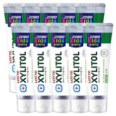 2080 자일리톨 키즈치약 80g, 10개