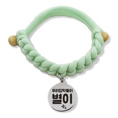 펫츠룩 가볍고예쁜 강아지 고양이 인식표 목걸이, 37.데일리올리브, 1개