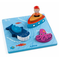 드제코 원목쌓기퍼즐, 모비, 1세트, 6피스