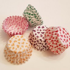 쿠킹스토리 미니 하트5색 유산지(초콜릿유산지) 90장, 1개