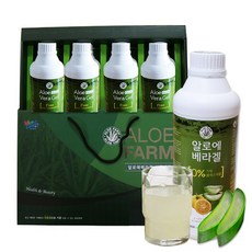 거제알로에팜 알로에베라겔, 4개, 1.05L