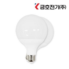 번개표 금호전기 LED 볼 전구 램프 알 인테리어 조명, 주광색, 1개