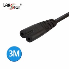 랜스타 8자 코드 전원 케이블-1M 1.3M 2M 3M, LS-8CORD-3M 8자코드, 1개