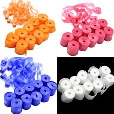 파티스 종이릴테잎 10m 10개입 에어샷 행사용품, 적색, 10개