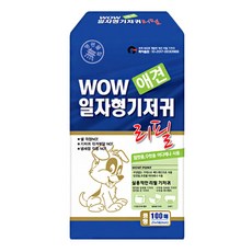 와우 애견용 일자형 속기저귀 리필, 중형, 100개입, 2개