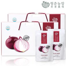 청춘농장x명인 무안 자색양파즙청춘농장 무안 자색 양파즙 2박스 60포, 120ml