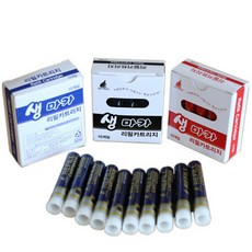 화이트보드시트 리필타입 생잉크 보드마카 리필 카트리지 10입 박스, 검정, 1박스