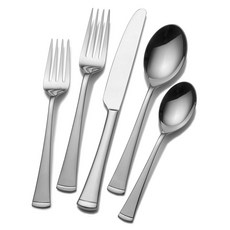 고메베이직스 양식커트러리 5종 세트 4개입, Contempo, Dinner Fork + Salad Fork + Dinner Knife + Dinner Spoon + Teaspoon, 1개