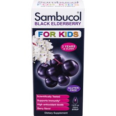 삼부콜 블랙 엘더베리 키즈 어린이비타민 시럽, 7.8액상온스, 230ml, 1개
