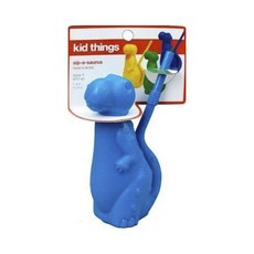 Kid Things 시퍼 시파사우루스 빨대컵, 1개, Blue
