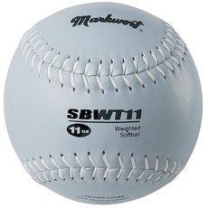마크워트 웨이티드 레더 커버 소프트볼 311.8g, Grey, 1개