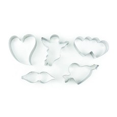 토볼로 쿠키 커터 5종 세트, 1개, Valentine'S Day