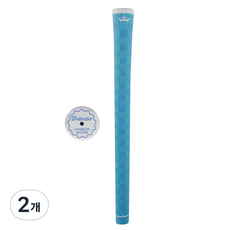 트라치아 프리미엄 여성용 골프그립 엘라스트머 언더사이즈- 라운드, 스카이, 2개