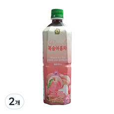 복숭아홍차 음료베이스 베네비(Bene.B), 2개, 835ml