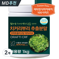 대용량 치커리뿌리추출분말 100% [1kg] / 비타민DIY 식이섬유 프락토올리고당 분말 / 칠레산 오라프티 씨알에프, 2개, 1kg
