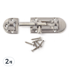 철물바다 스텐주물오도시(G10) 잠금장치 걸쇠 경첩 빗장 대문 도어 걸고리 잠금고리 문, 2개