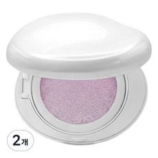 진주광 광채쿠션 베라모어 글로우 톤업 퍼플 선쿠션 SPF50+ PA++++ 광채 결광 속보습 데일리 자외선차단 메이크업베이스 컬러코렉팅 쿠션, 2개, 13g