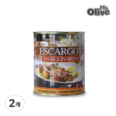 인니 달팽이 통조림 인도네시아산 에스카르고, 800g, 2개