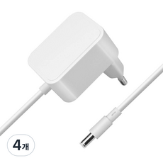 12V 2A 24W 아답터 외경 5.5 내경 2.1mm 어댑터, 4개, 화이트, 150cm