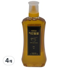 자연에서 온 자연산 지리산 햇꿀 자연벌꿀 잡화꿀, 500g, 4개